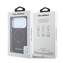 Apple iPhone 18 Pro Kılıf Karl Lagerfeld Orjinal Lisanslı M-Safe Şarj Özellikli Metal Logolu PU Saffiano 360 Derece Dönebilen Standlı Kapak - 7