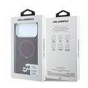 Apple iPhone 18 Pro Max Kılıf Karl Lagerfeld Orjinal Lisanslı M-Safe Şarj Özellikli K&C Metal Logolu PU 360 Derece Dönebilen Standlı Kapak - 7