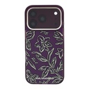 Apple iPhone 18 Pro Kılıf Karl Lagerfeld Orjinal Lisanslı M-safe Şarj Özellikli Gold Metal Kamera Çerçeveli Çiçek Tasarımlı Kapak - 2
