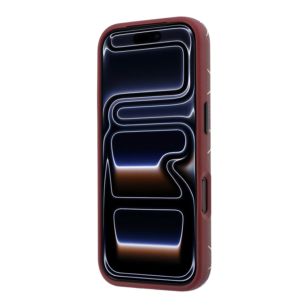 Apple iPhone 18 Pro Max Kılıf Lacoste Orjinal Lisanslı M-safe Şarj Özellikli Metal Logolu Deri Karışık Monogram Desenli Kapak - 4