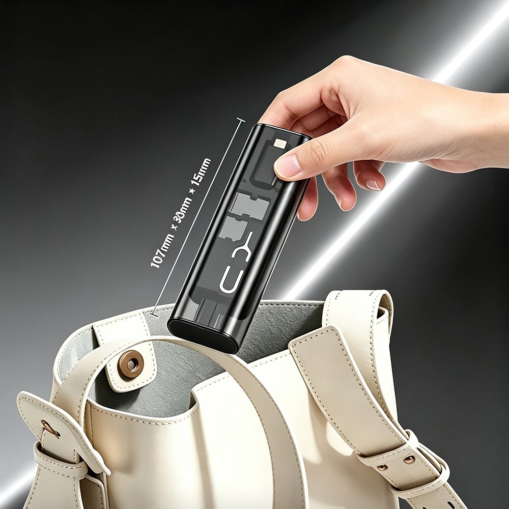 Zore 5in1 Type-C to Type-C PD Kablolu 60W Çevirici Adaptör Seti Saklama Kutusu - 3
