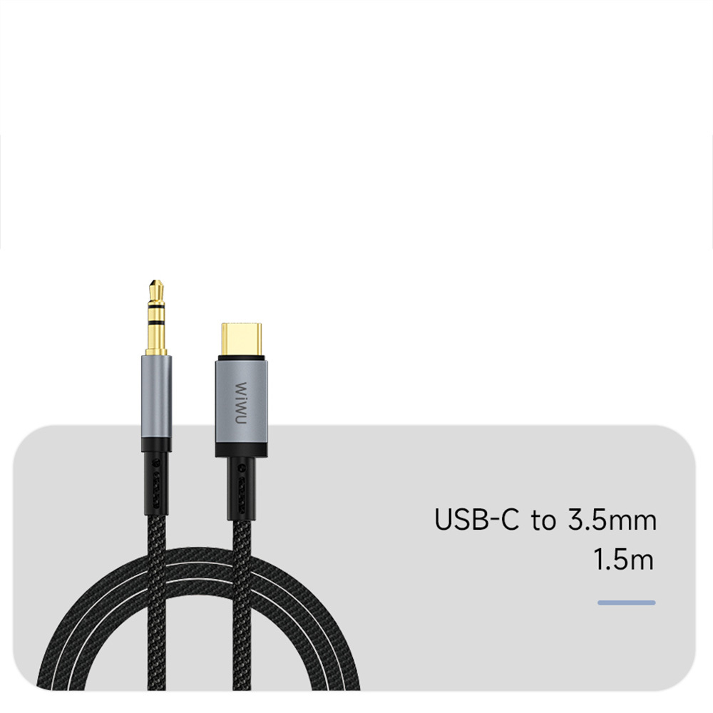 Wiwu Wi-C048 Legend Audio Serisi Type-C to 3.5mm Aux Ses Kablosu 1.5M - 5