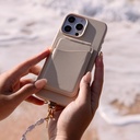 Apple iPhone 16 Pro Uyumlu Kılıf Magsafe Şarj Özellikli Soft Arka Yüzey Askı İpli Coehl Muse Kapak - 14