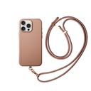 Apple iPhone 16 Pro Max Uyumlu Kılıf Magsafe Şarj Özellikli Soft Arka Yüzey Askı İpli Coehl Muse Kapak - 9