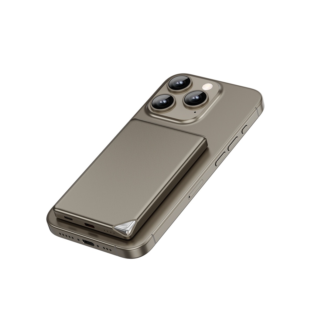 Wiwu Wi-P019 Ultra İnce Explore Serisi Led Göstergeli Wireless M-safe Powerbank 15W 5000mAh - 1