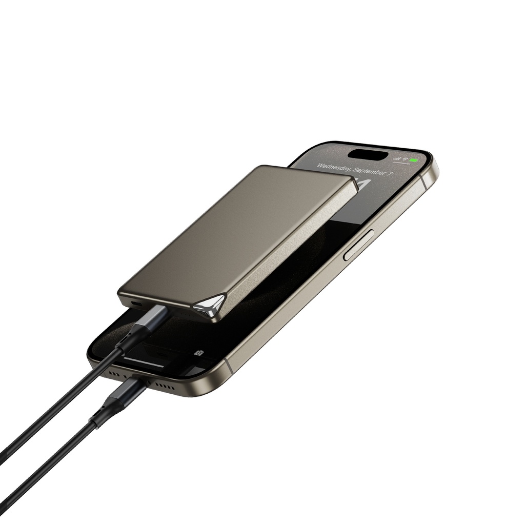Wiwu Wi-P019 Ultra İnce Explore Serisi Led Göstergeli Wireless M-safe Powerbank 15W 5000mAh - 2