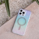 Apple iPhone 16 Pro Uyumlu Kılıf Magsafe Şarj Özellikli Holografik Şeffaf Arka Yüzey Coehl Willow Kapak - 4