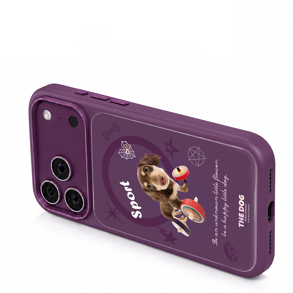 Apple iPhone 18 Pro Kılıf M-safe Şarj Özellikli 3D Baskılı Tasarım Mutural The Dog Serisi Kapak - 1