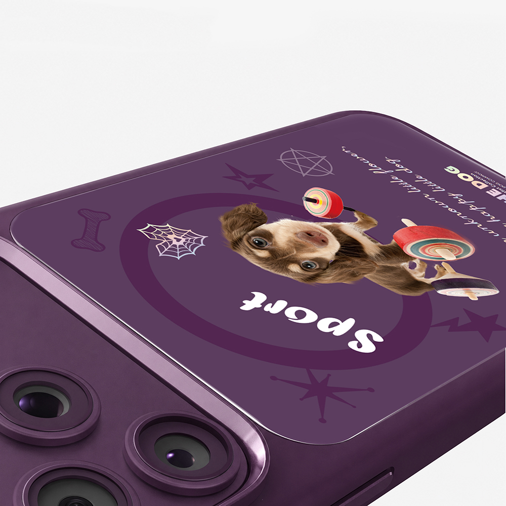 Apple iPhone 18 Pro Kılıf M-safe Şarj Özellikli 3D Baskılı Tasarım Mutural The Dog Serisi Kapak - 6