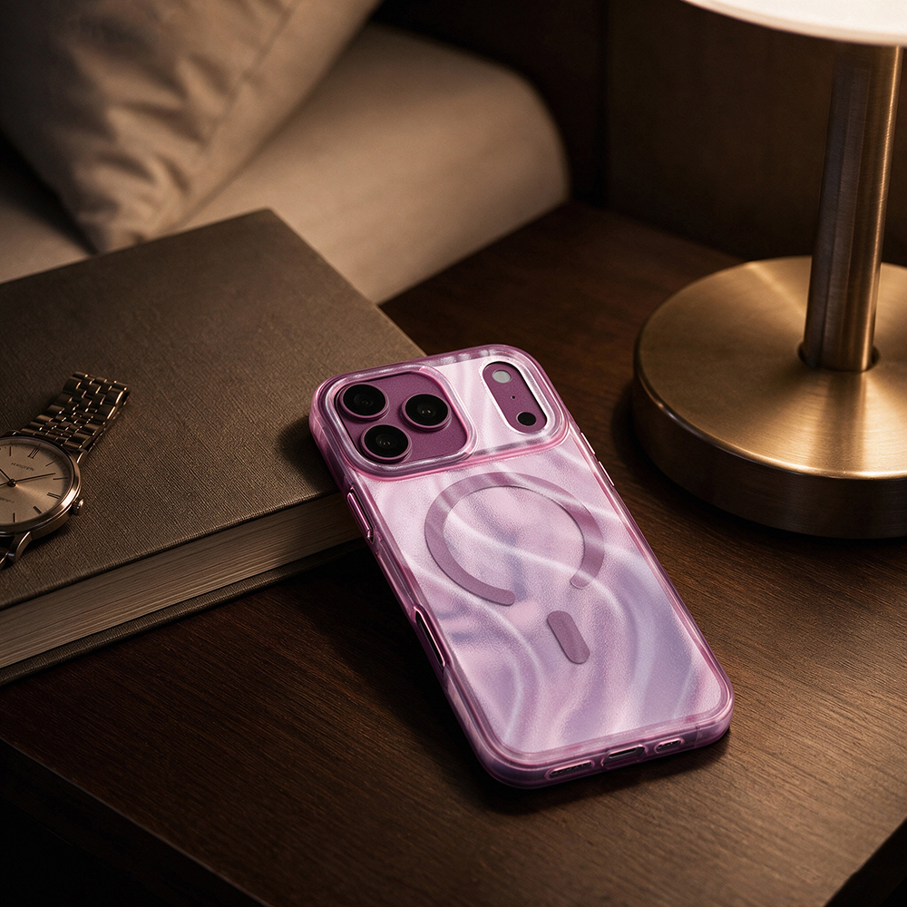 Apple iPhone 18 Pro Max Kılıf M-safe Şarj Özellikli Mutural Glow Desert Serisi Kapak - 5