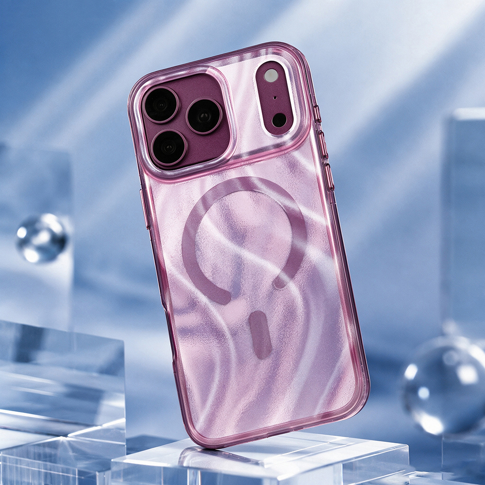 Apple iPhone 18 Pro Max Kılıf M-safe Şarj Özellikli Mutural Glow Desert Serisi Kapak - 6
