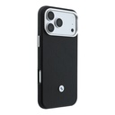 Apple iPhone 18 Pro Kılıf BMW Orjinal Lisanslı M-safe Şarj Özellikli Metal Logolu Kabartmalı Kapitone Deri Kartlıklı Kapak - 3