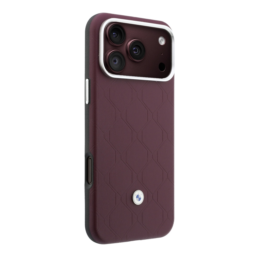 Apple iPhone 18 Pro Max Kılıf BMW Orjinal Lisanslı M-safe Şarj Özellikli Metal Logolu Kabartmalı Kapitone Deri Kartlıklı Kapak - 3