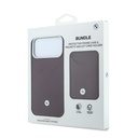 Apple iPhone 18 Pro Max Kılıf BMW Orjinal Lisanslı M-safe Şarj Özellikli Metal Logolu Kabartmalı Kapitone Deri Kartlıklı Kapak - 11