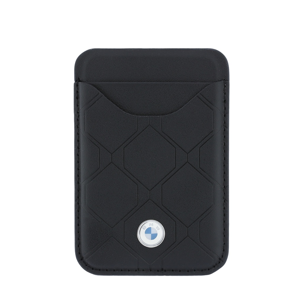 Apple iPhone 18 Pro Max Kılıf BMW Orjinal Lisanslı M-safe Şarj Özellikli Metal Logolu Kabartmalı Kapitone Deri Kartlıklı Kapak - 8