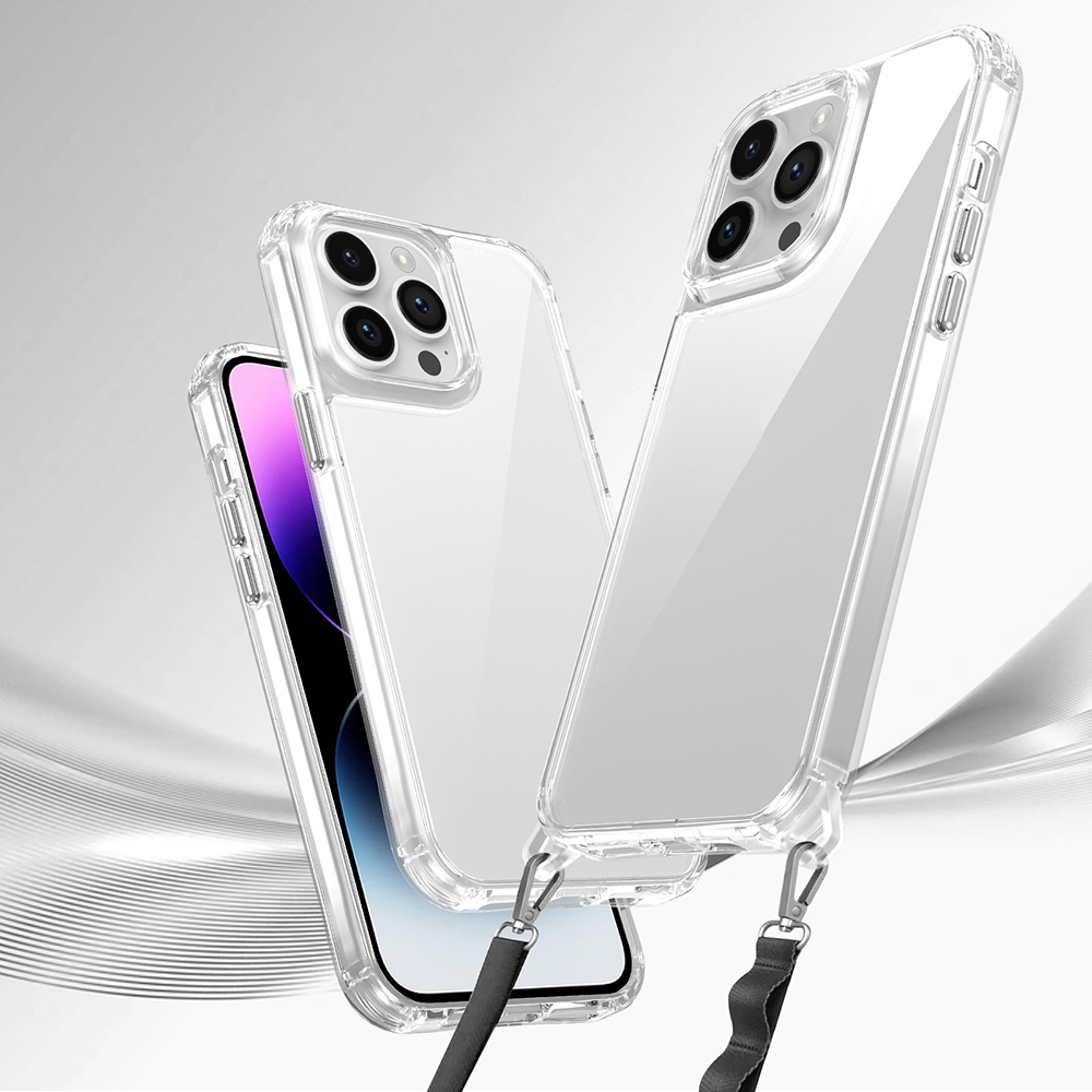 Apple iPhone 14 Pro Max Uyumlu Kılıf Airbagli Takılabilir Askı Aparatlı Zore Snap Silikon Kapak - 1