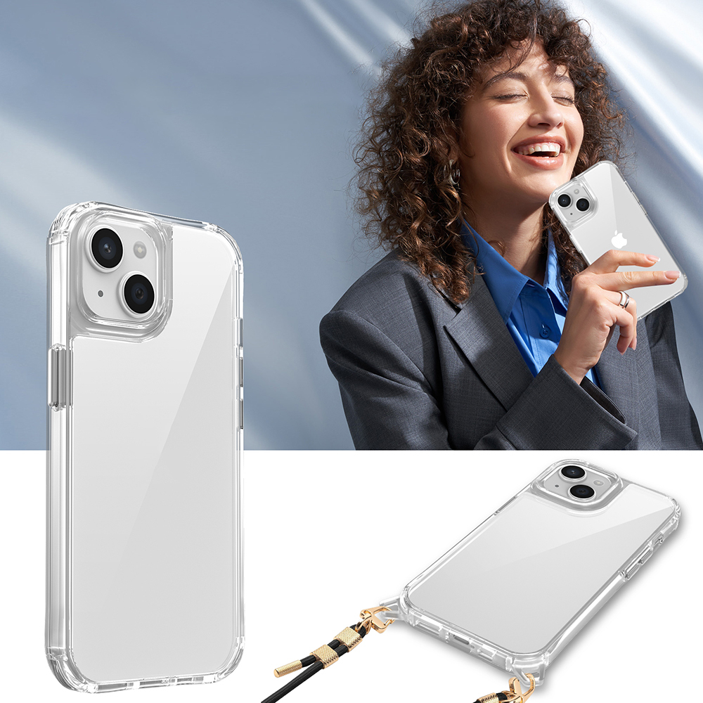 Apple iPhone 15 Uyumlu Kılıf Airbagli Takılabilir Askı Aparatlı Zore Snap Silikon Kapak - 3