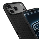 Apple iPhone 17 Pro Uyumlu Kılıf M-Safe Şarj Özellikli Çizgi Desenli Kumaş Dokulu Zore Paris Lorin Kapak - 7