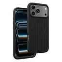 Apple iPhone 17 Pro Uyumlu Kılıf M-Safe Şarj Özellikli Çizgi Desenli Kumaş Dokulu Zore Paris Lorin Kapak - 8