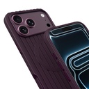 Apple iPhone 17 Pro Uyumlu Kılıf M-Safe Şarj Özellikli Çizgi Desenli Kumaş Dokulu Zore Paris Lorin Kapak - 5