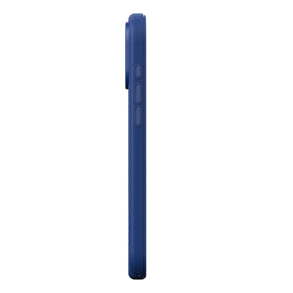 Apple iPhone 17 Pro Uyumlu Kılıf M-Safe Şarj Özellikli Çizgi Desenli Kumaş Dokulu Zore Paris Lorin Kapak - 3