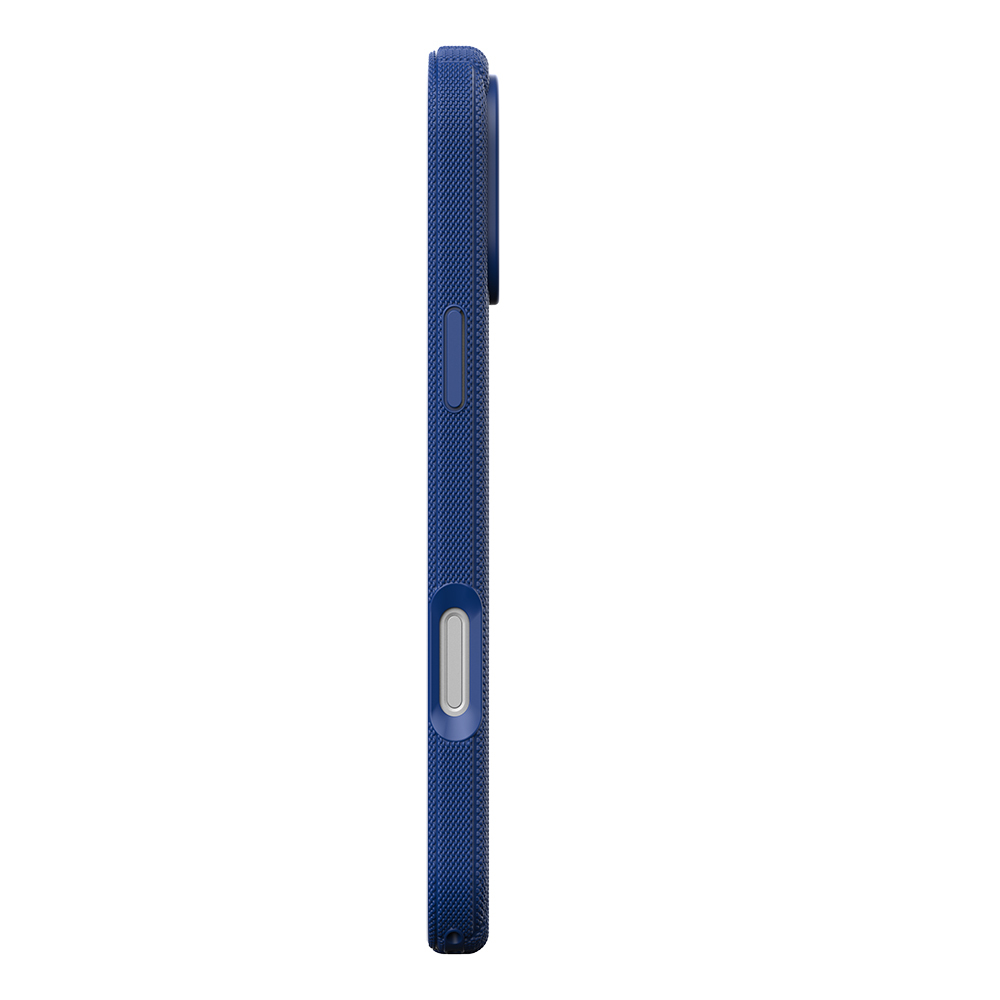 Apple iPhone 17 Pro Uyumlu Kılıf M-Safe Şarj Özellikli Çizgi Desenli Kumaş Dokulu Zore Paris Lorin Kapak - 4
