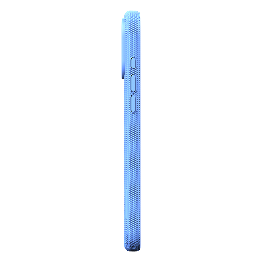 Apple iPhone 17 Pro Uyumlu Kılıf M-Safe Şarj Özellikli Çizgi Desenli Kumaş Dokulu Zore Paris Lorin Kapak - 4