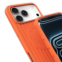 Apple iPhone 17 Pro Uyumlu Kılıf M-Safe Şarj Özellikli Çizgi Desenli Kumaş Dokulu Zore Paris Lorin Kapak - 6