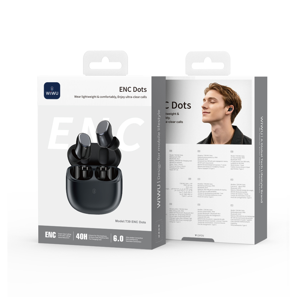 Wiwu T39 ENC Teknolojili Suya Dayanıklı Kulak İçi Bluetooth Kulaklık v6.0 - 5