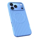 Apple iPhone 17 Pro Max Uyumlu Kılıf M-Safe Şarj Özellikli Çizgi Desenli Kumaş Dokulu Zore Paris Lorin Kapak - 2