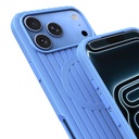 Apple iPhone 17 Pro Max Uyumlu Kılıf M-Safe Şarj Özellikli Çizgi Desenli Kumaş Dokulu Zore Paris Lorin Kapak - 7