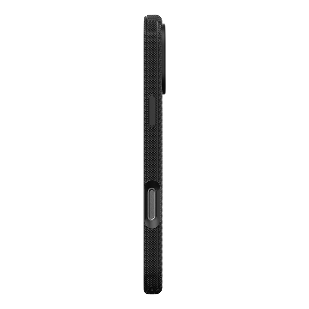 Apple iPhone 17 Pro Max Uyumlu Kılıf M-Safe Şarj Özellikli Çizgi Desenli Kumaş Dokulu Zore Paris Lorin Kapak - 1