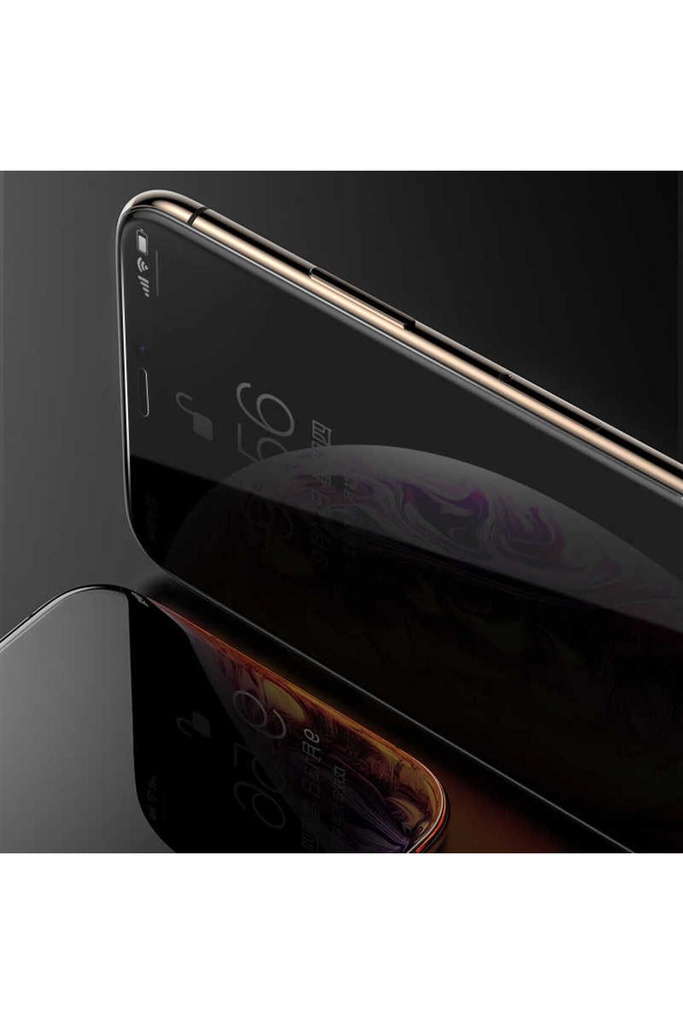 Apple iPhone XS Max Uyumlu Zore Kor Privacy Cam Ekran Koruyucu