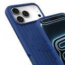 Apple iPhone 17 Pro Max Uyumlu Kılıf M-Safe Şarj Özellikli Çizgi Desenli Kumaş Dokulu Zore Paris Lorin Kapak - 7