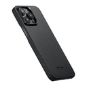 Apple iPhone 15 Pro Uyumlu Kılıf Magsafe Şarj Özellikli 600D Aramid Fiber Pitaka Ultra-Slim Classic Serisi Black-Grey Twill Kapak - 4