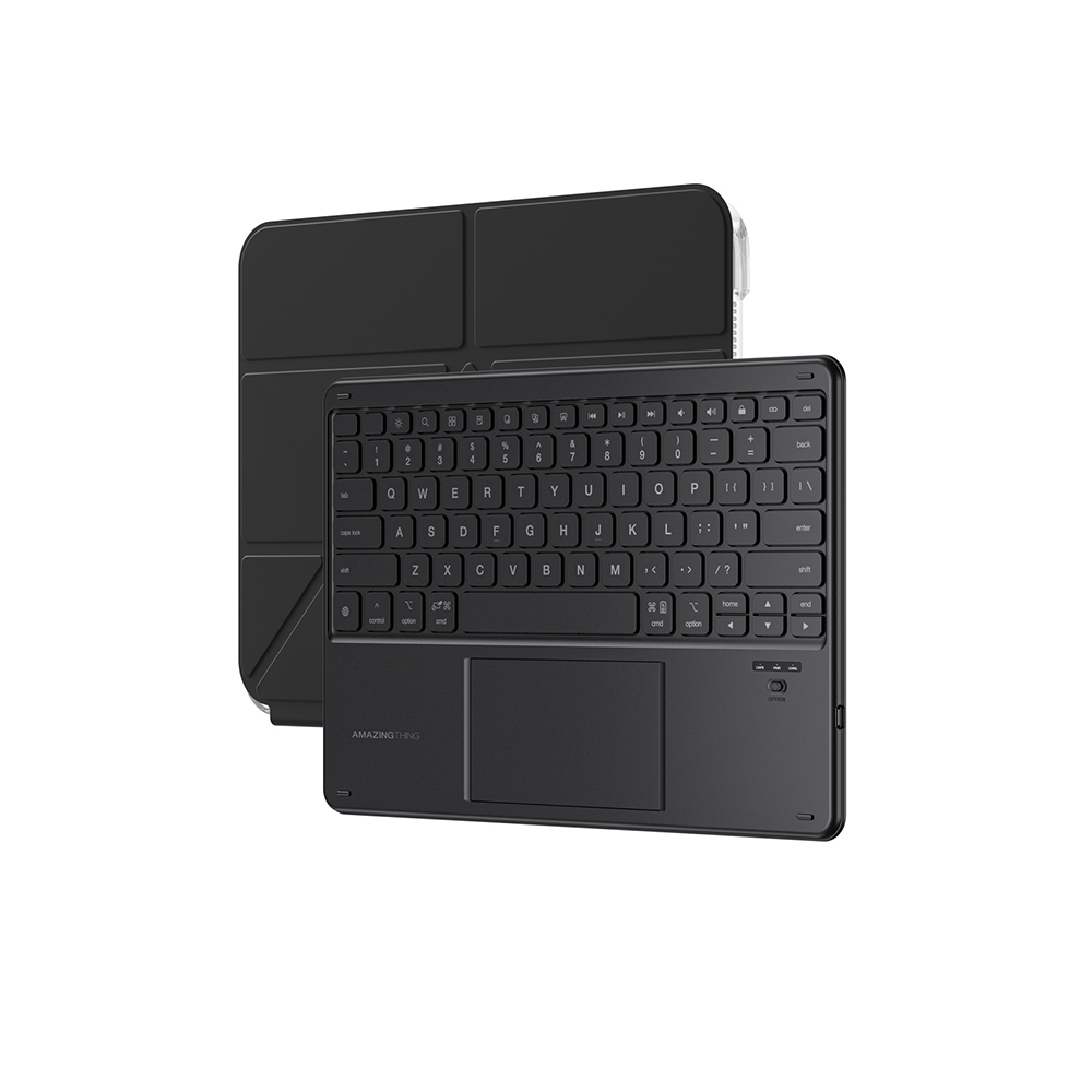 Apple iPad Air 13 2025 M3 Uyumlu Amazingthing Minimal KeyLite Combo Klavyeli Standlı Kılıf - 2
