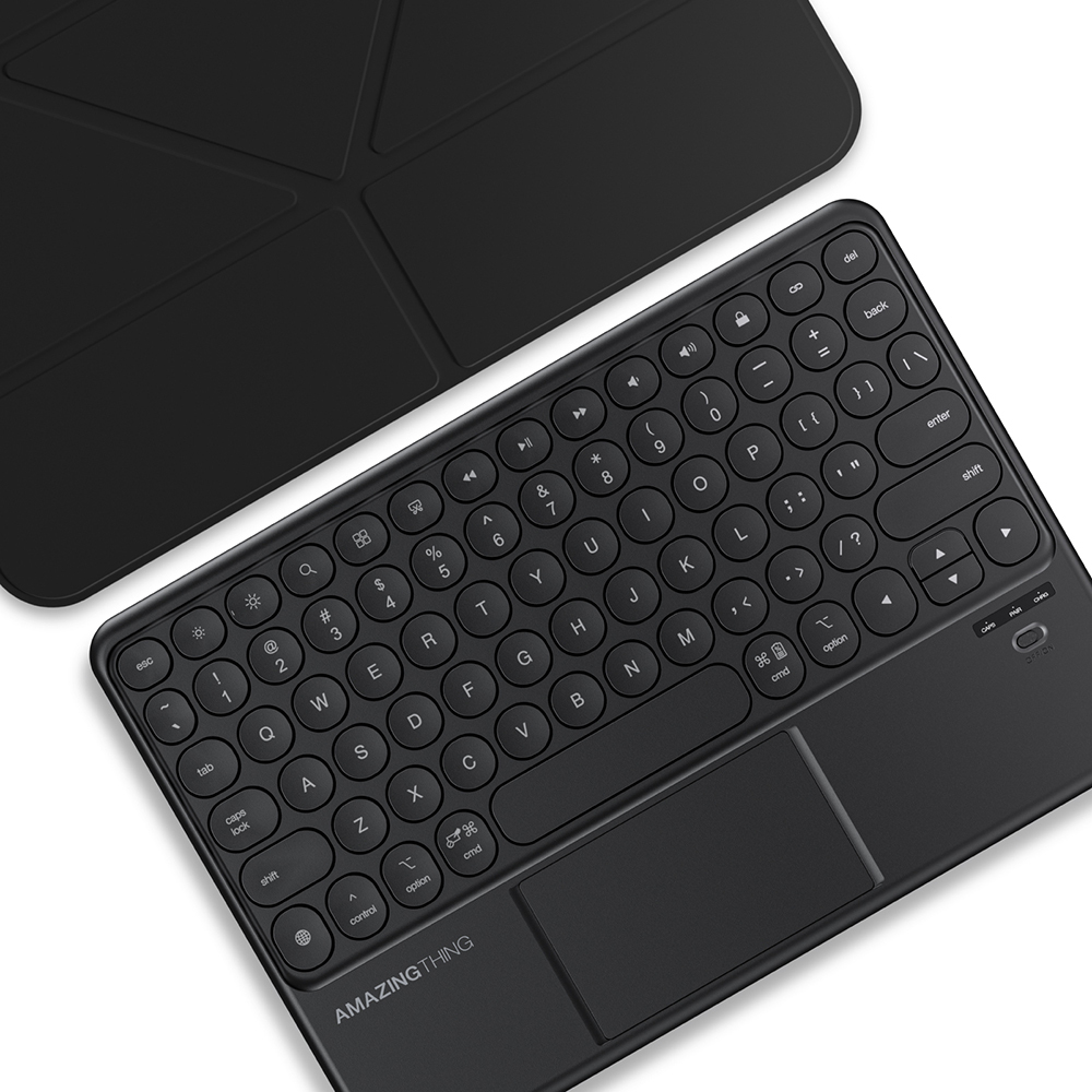 Apple iPad Air 13 2025 M3 Uyumlu Amazingthing Minimal KeyLite Combo Klavyeli Standlı Kılıf - 5