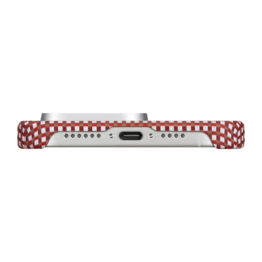 Apple iPhone 15 Pro Uyumlu Kılıf Magsafe Şarj Özellikli Awa Tasarımlı 1500D Aramid Fiber Pitaka Ultra-Slim Classic Serisi Bonfire Kapak - 3
