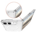 Apple iPhone Duo Kılıf Zore M-safe Şarj Özellikli Şeffaf Kamera Çerçeveli UTS PC Kapak - 1