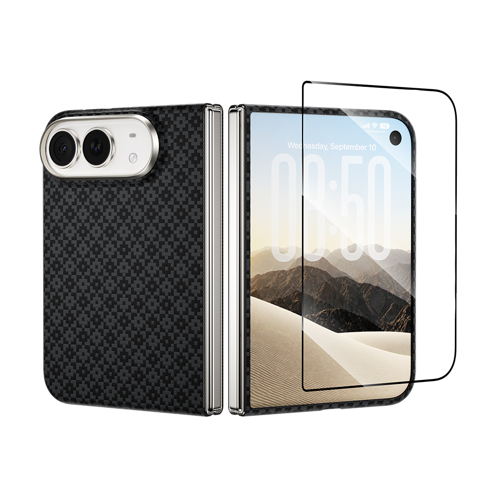 Apple iPhone Duo Benks ArmorAir ArmorGrid Grand Combo Üçlü Aksesuar Seti (Ön Arka Kevlar Karbon Kapak + Ekran Koruyucu) - 4