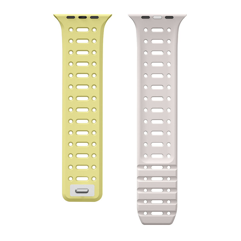 Apple Watch 7 41mm Uyumlu Zore KRD-124 Silikon Kordon Strap Kayış - 1