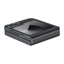 Samsung Galaxy Z Flip 6 Uyumlu Kılıf Magsafe Şarj Özellikli 600D Aramid Fiber Pitaka Ultra-Slim Classic Serisi Black-Grey Twill Kapak - 6