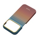 Apple iPhone 18 Pro Max Kılıf M-safe Şarj Özellikli Aramid Fiber Pitaka Sunset 2.0 California Dream Serisi - 12