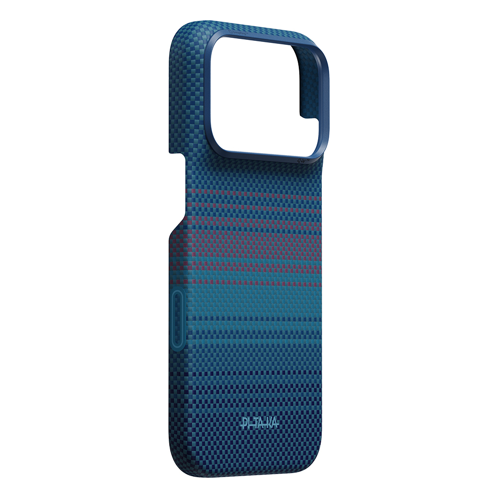 iPhone 18 Pro Kılıf M-safe Şarj Özellikli Aramid Karbon Fiber Pitaka Moonrise 2.0 Nights Serisi Kapak - 2