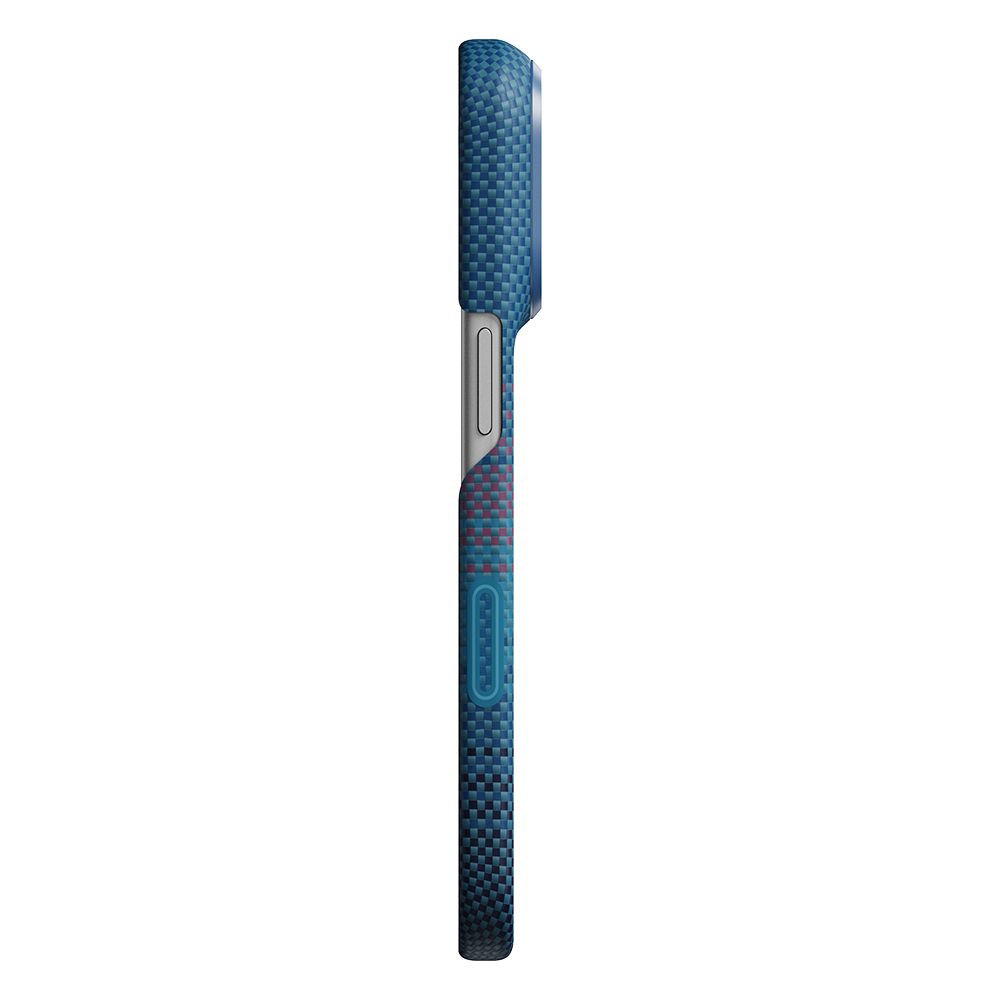 iPhone 18 Pro Kılıf M-safe Şarj Özellikli Aramid Karbon Fiber Pitaka Moonrise 2.0 Nights Serisi Kapak - 13