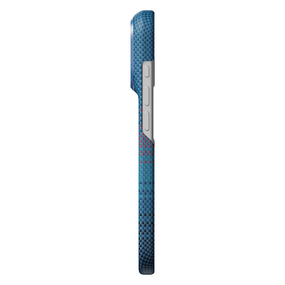 iPhone 18 Pro Kılıf M-safe Şarj Özellikli Aramid Karbon Fiber Pitaka Moonrise 2.0 Nights Serisi Kapak - 14