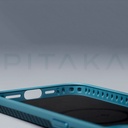 Apple iPhone 15 Pro Max Uyumlu Kılıf Magsafe Şarj Özellikli 1500D Aramid Fiber Pitaka Military-Grade Classic Serisi Black-Grey Twill Kapak - 24