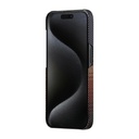 Apple iPhone 15 Pro Uyumlu Kılıf Magsafe Şarj Özellikli Aramid Fiber Pitaka Tactile Woven Sunset-Moonrise Serisi Sunset Kapak - 6