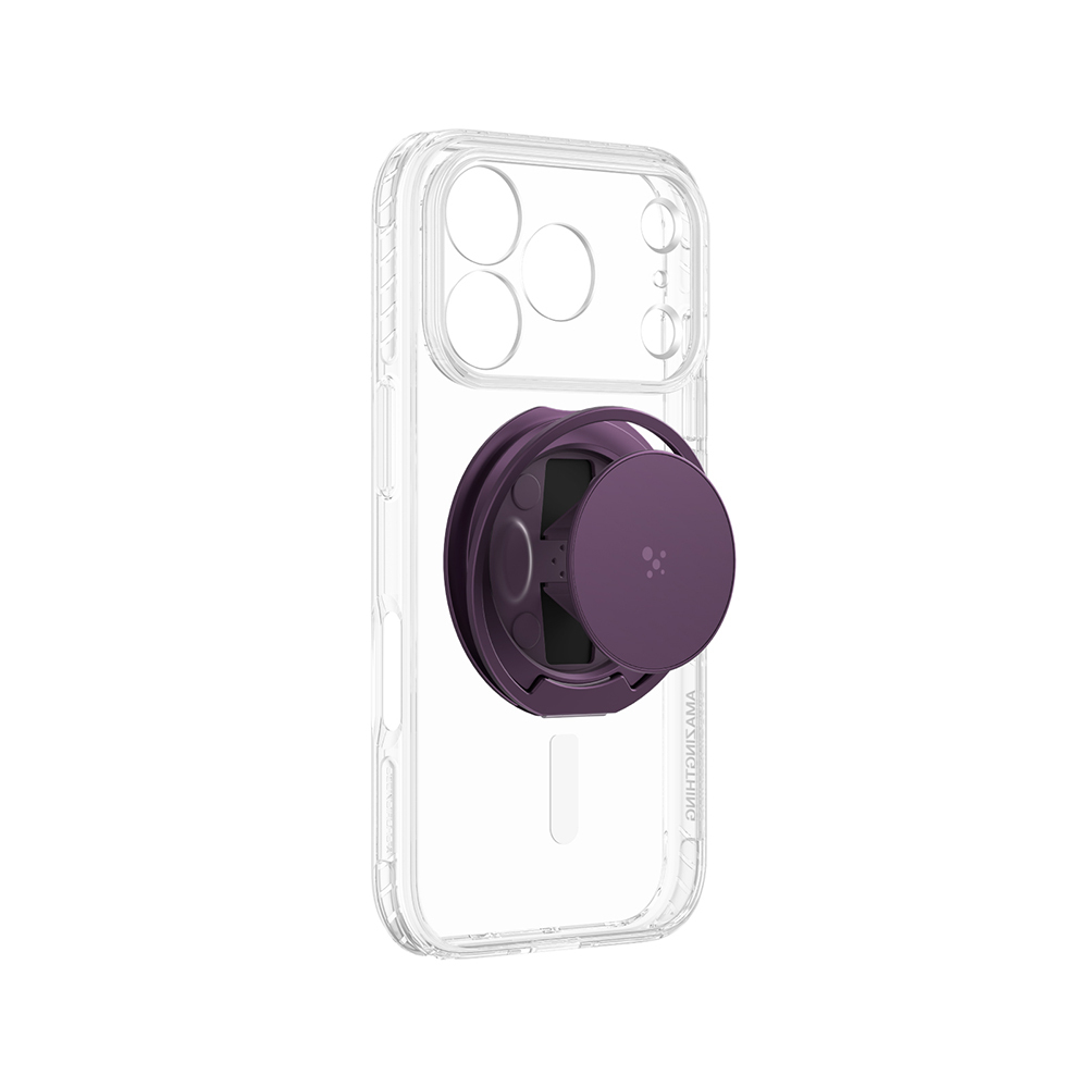 Apple iPhone 18 Pro Kılıf M-safe Şarj Özellikli Amazingthing Titan Pro Serisi Pop Ring Standlı Set - 3