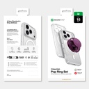 Apple iPhone 18 Pro Kılıf M-safe Şarj Özellikli Amazingthing Titan Pro Serisi Pop Ring Standlı Set - 6